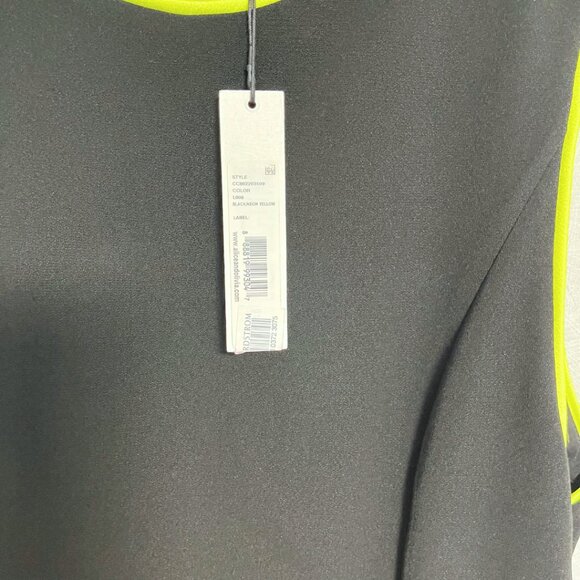 Alice + Olivia Colin Dress NWT Womens Size 10 Black Neon Trim Pin Up Cocktail - Picture 8 of 11